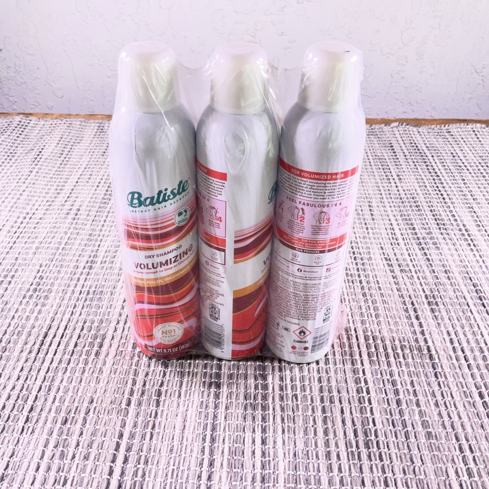 Lot Of 3 Batiste Volumizing Dry Shampoo 5.71 oz - Refresh Hair & Absorb Oil